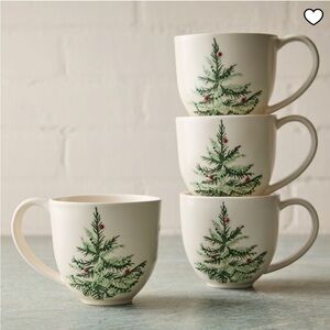 West Elm Holiday mug set